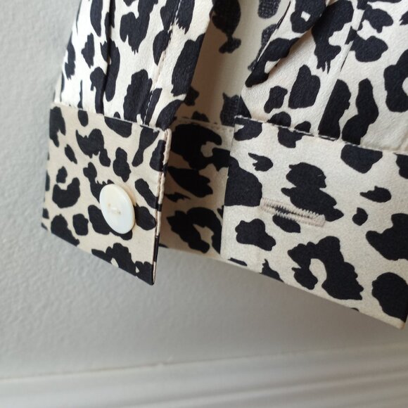 'MEL & LISA ESSENTIALS' Collarless Silk Blouse Size 8 Semi Fitted *Flawless - Picture 9 of 14